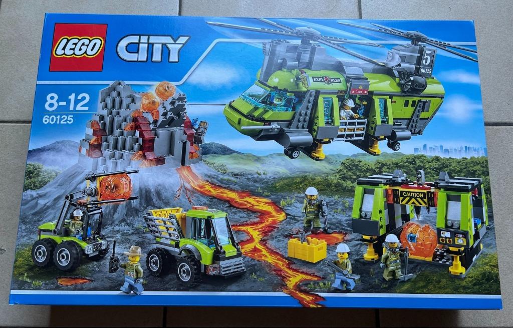 Lego City 60125 - Volcano Heavy-lift Helicopter, Kinderen en Baby's, Speelgoed | Duplo en Lego, Nieuw, Lego, Complete set, Ophalen of Verzenden