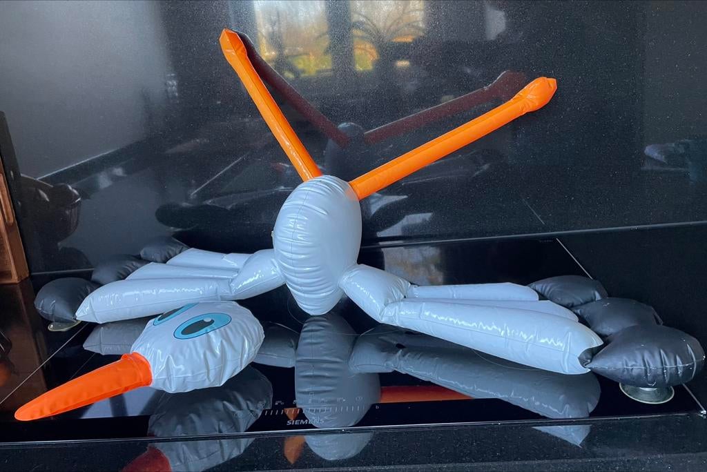 Raam ooievaar, Kinderen en Baby's, Kraamcadeaus en Geboorteborden, Ophalen of Verzenden, Zo goed als nieuw