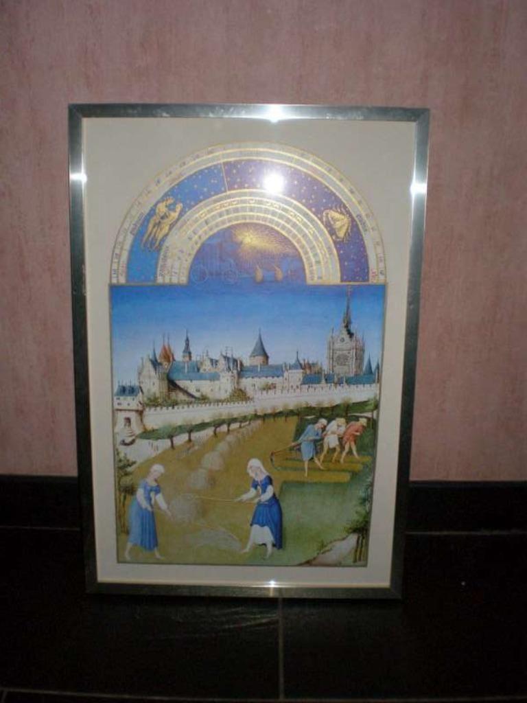 Reproducties Très Riches Heures : juni, augustus en oktober, Ophalen of Verzenden