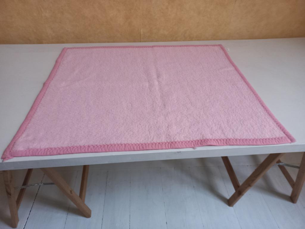 klein baby roze dekentje 89cm/76cm, Ophalen, Gebruikt, 70 tot 85 cm, Deken