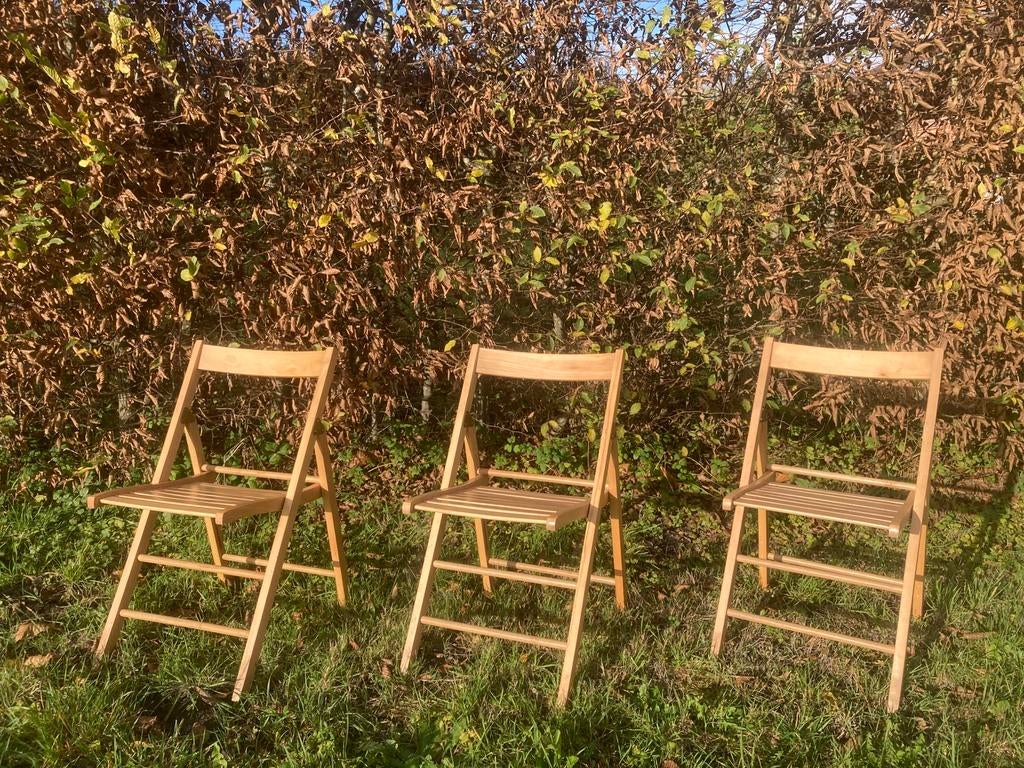 houten klapstoelen te huur wedding chair, Enlèvement, Utilisé