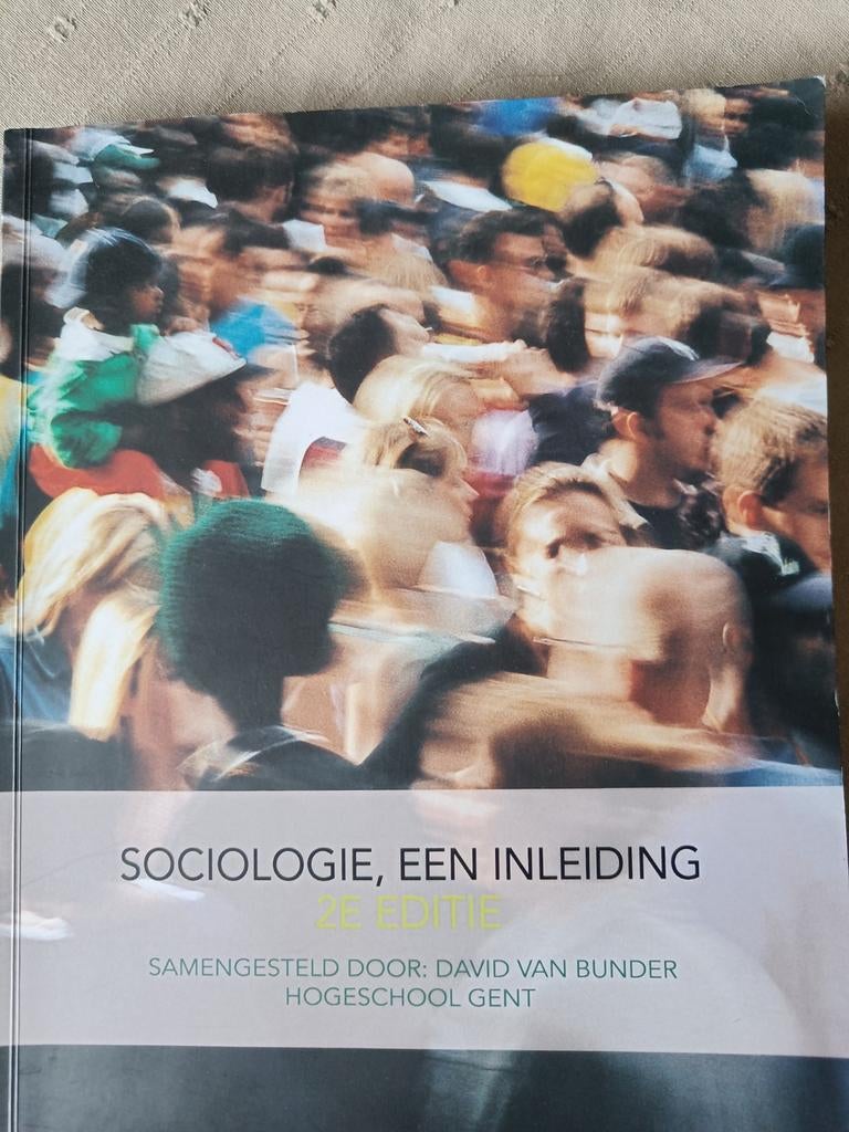 Sociologie, een inleiding HO Gent, Boeken, Ophalen of Verzenden, Zo goed als nieuw