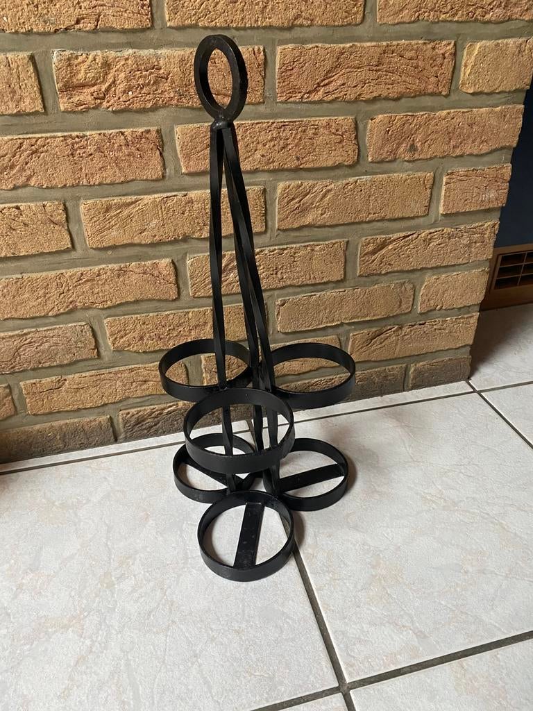 PORTE BOUTEILLES EN FER FORGÉ, Maison & Meubles, Enlèvement, Comme neuf