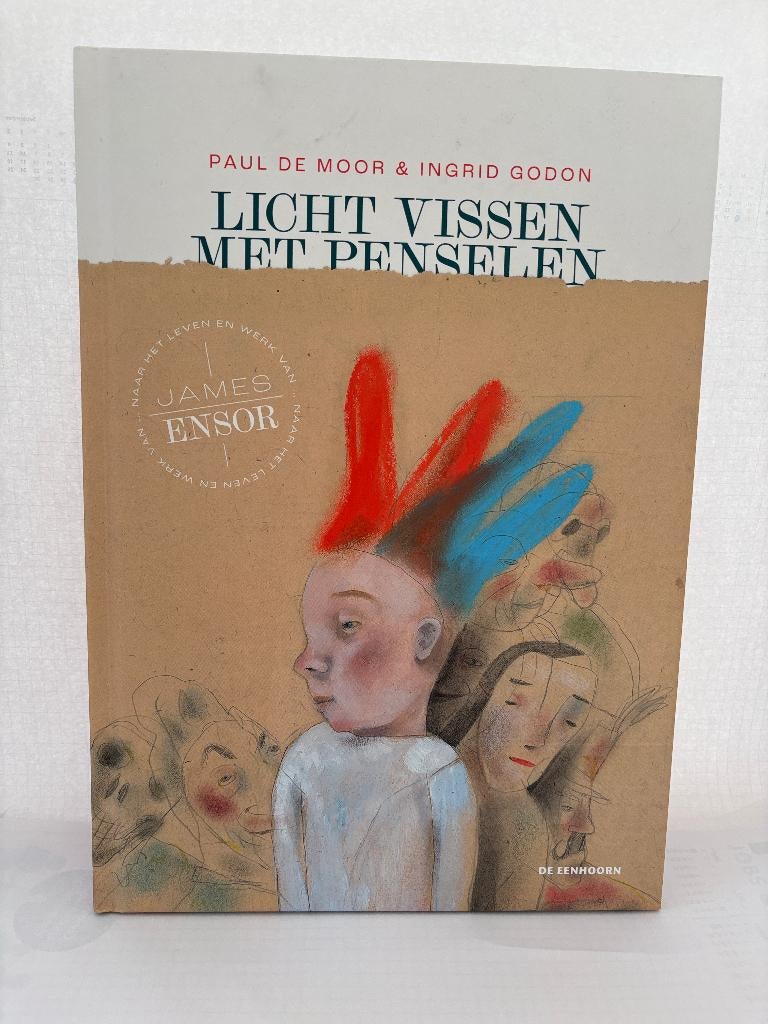 James Ensor kinderboek "licht vissen met penselen ", Enlèvement ou Envoi, Utilisé, Paul De Moor