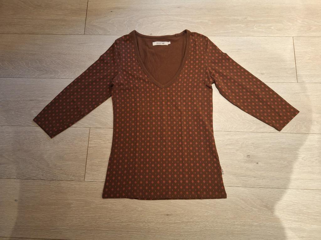 T-shirt met 3/4-mouwen, merk Sissy-Boy, maat M, bruin, Neuf, Manches courtes, Taille 38/40 (M), Enlèvement ou Envoi