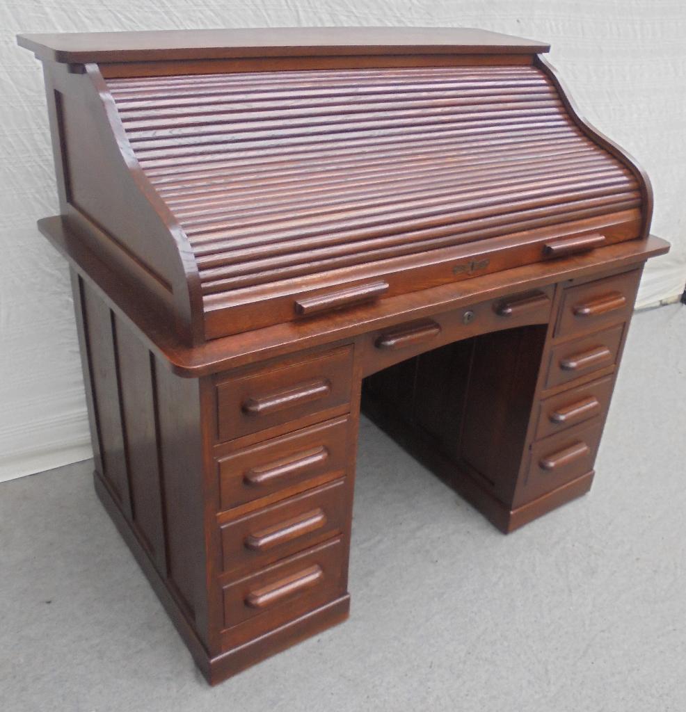 bureau à volets roulants, bureau, secrétaire, Antiquités & Art, Enlèvement ou Envoi