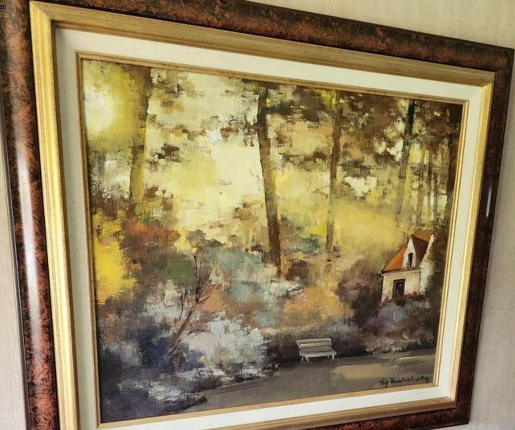 Lea Vanderstraeten 100x90, olieverf op doek, Antiek en Kunst, Kunst | Schilderijen | Klassiek, Ophalen