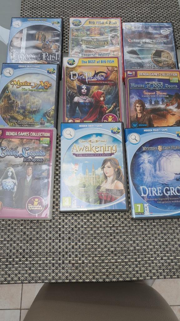 Negen zoek en vind spellen voor de pc, Games en Spelcomputers, Ophalen of Verzenden, Gebruikt