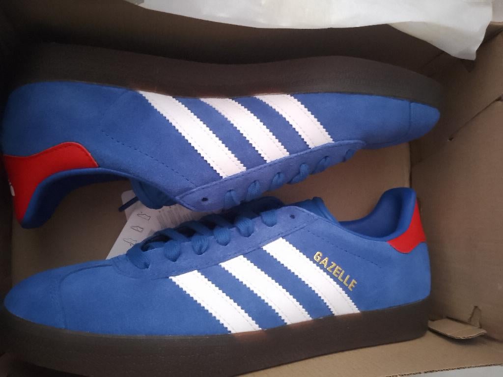 nieuwe adidas gazelle maat 40 2/3 in orig doos, Neuf, Adidas, Bleu, Baskets
