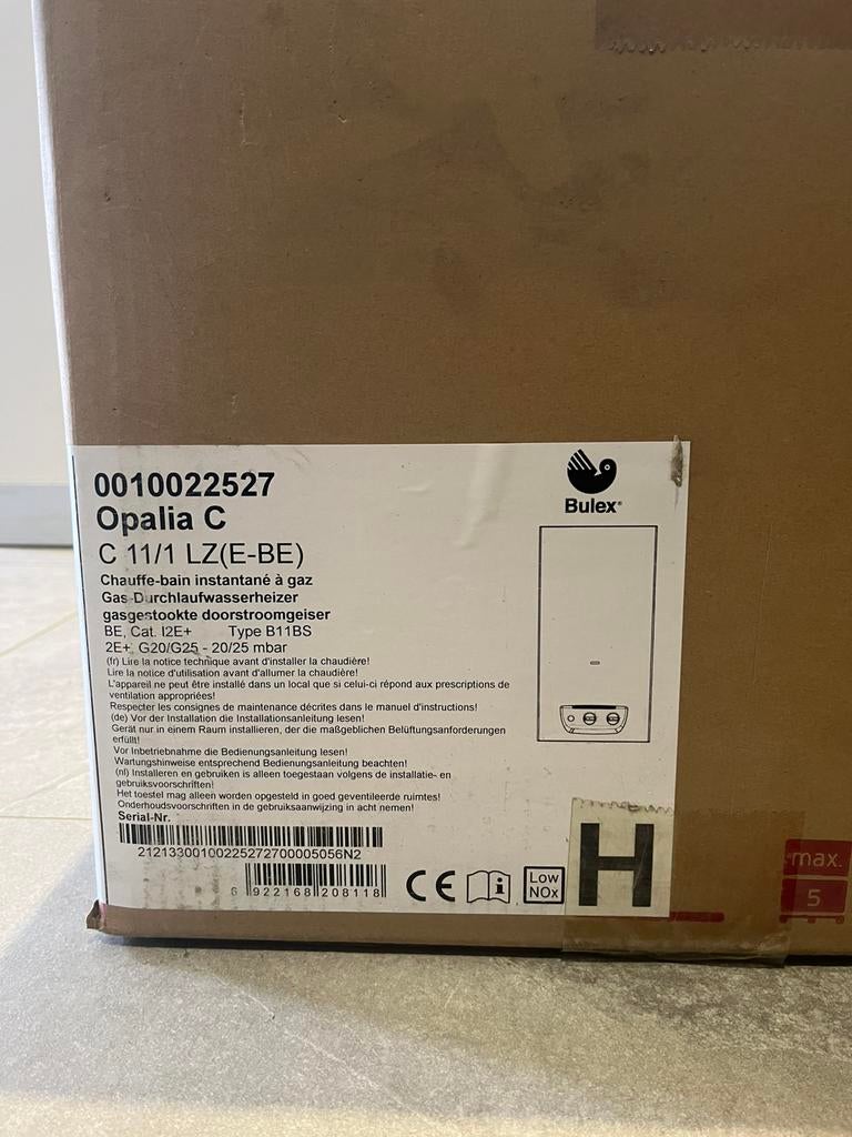 Chauffe bain a cheminee Bulex, Enlèvement, Comme neuf