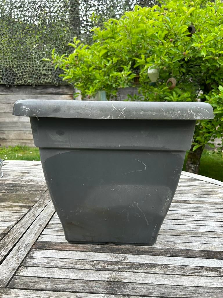 Pot de fleurs/plantes carré anthracite, Jardin & Terrasse, Enlèvement, Rond
