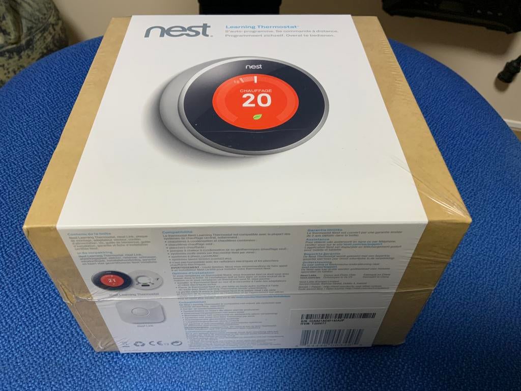 Nest Thermostaat Versie 3 nieuwe , spot prijs op is op, Doe-het-zelf en Bouw, Ophalen of Verzenden, Nieuw