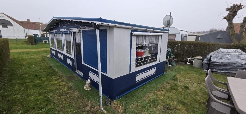 Ruime Tabbert Baronesse aan zee Instapklaar met inboedel, Jusqu'à 4, Poêle, 6 à 7 mètres, Tabbert