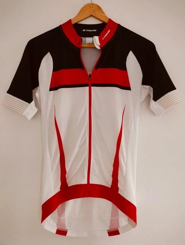 Fietsshirt met korte mouwen en ondershirt. Btwin, Smal, Kleding | Heren, Sportkleding, Zwart, Ophalen of Verzenden, Zo goed als nieuw