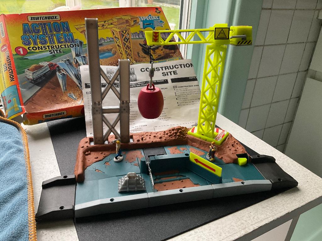 Matchbox Action system construction site (1), Ophalen of Verzenden, Gebruikt