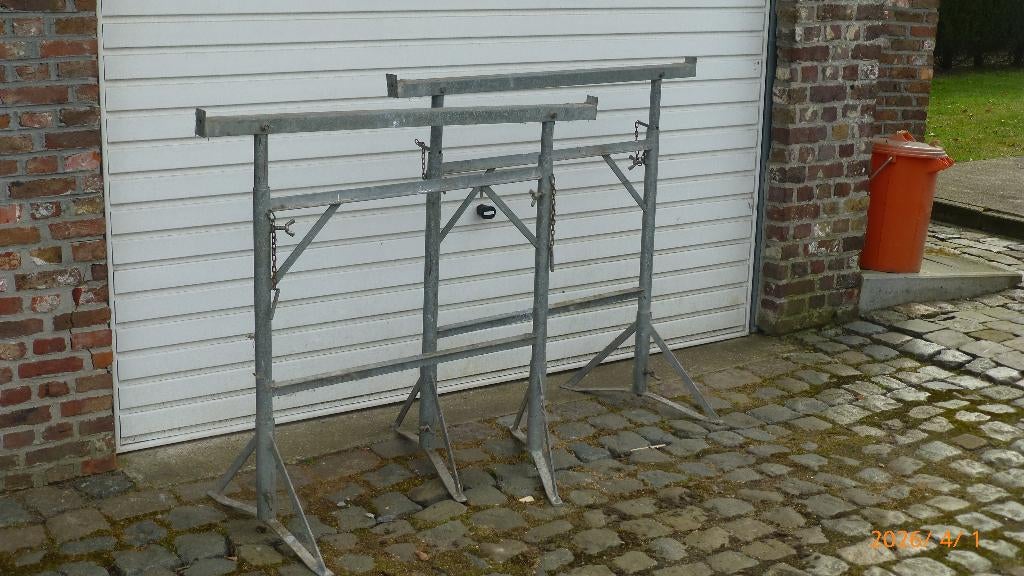 schragen uitschuifbaar, Doe-het-zelf en Bouw, Steigers, Ophalen, Zo goed als nieuw