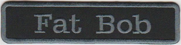 Harley Davidson Fat Bob stoffen opstrijk patch embleem #2, Envoi, Neuf