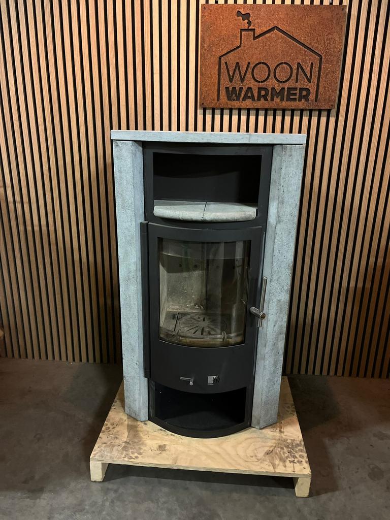 24239 Poêle en stéatite Drooff 6kw, Enlèvement, Utilisé, Bois, Autoportant