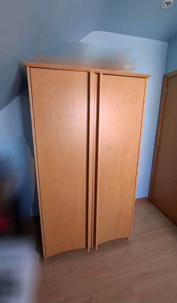 Functionele kleerkast, halkast of vestiairekast, Huis en Inrichting, Kasten | Kleerkasten, Gebruikt, 150 tot 200 cm, Overige houtsoorten