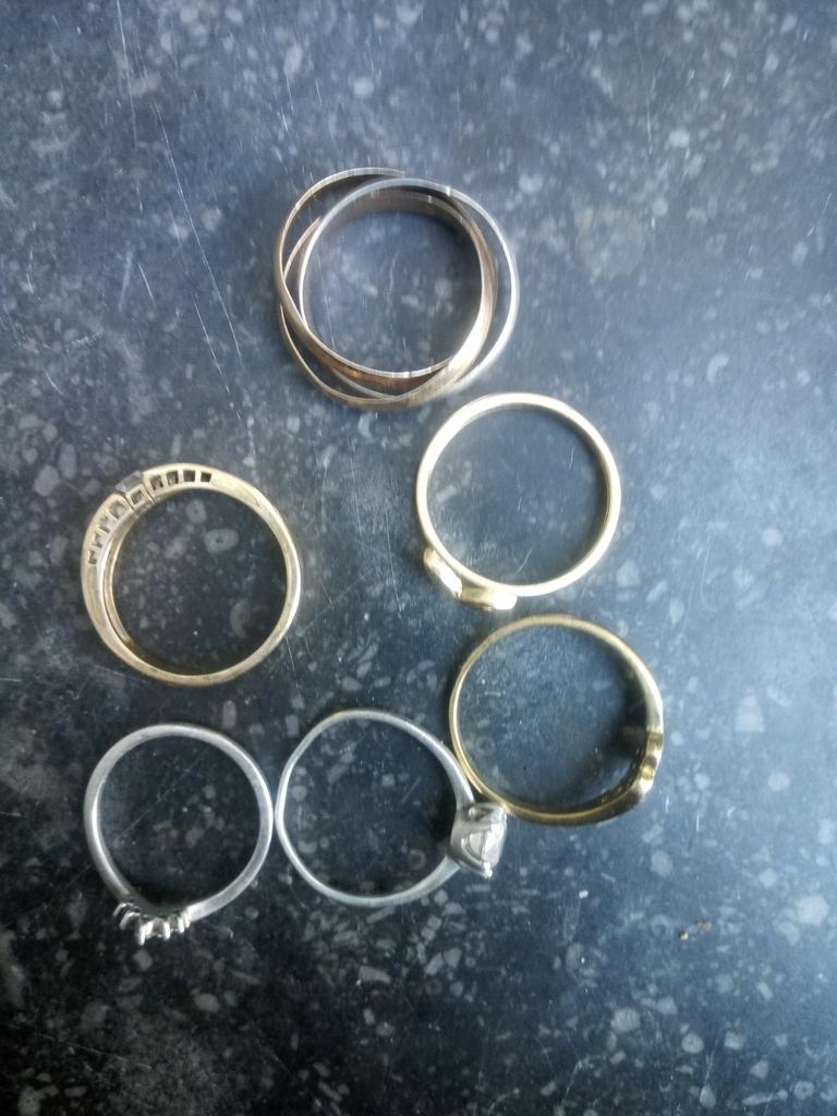 Bague plaquée or avec poinçon, Enlèvement ou Envoi, Or