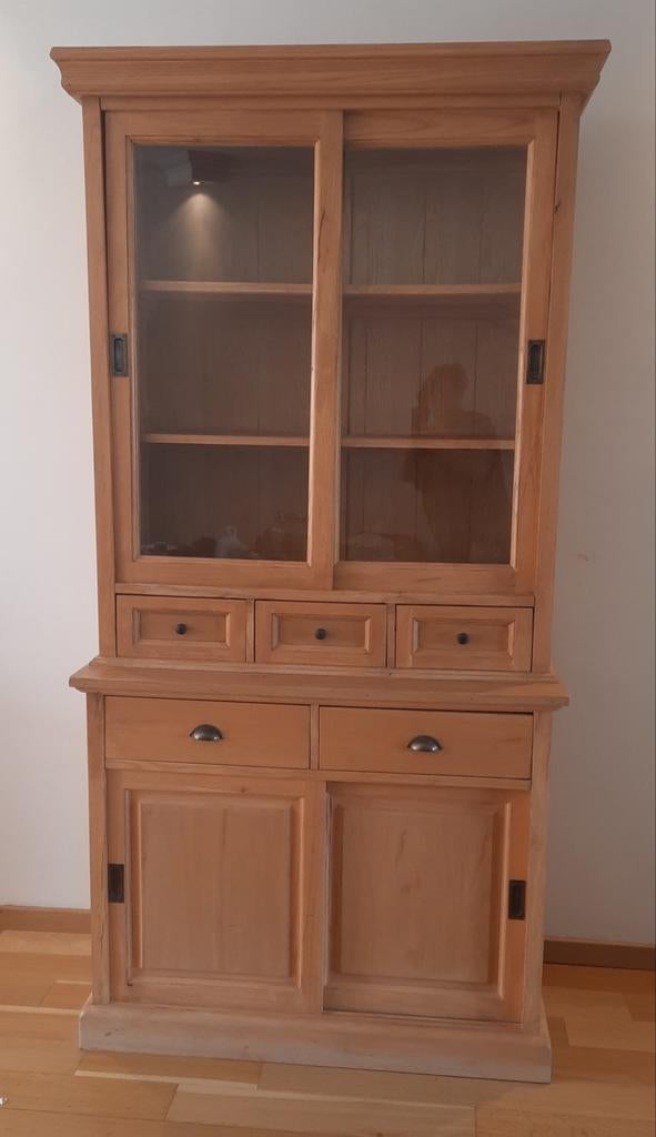 Vitrinekast: bieden, Huis en Inrichting, Kasten | Boekenkasten, Ophalen, Glas