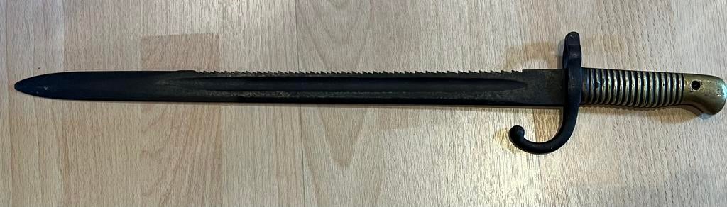 Terssen M1880 Belgische zaagrug bajonet, Collections, Enlèvement ou Envoi