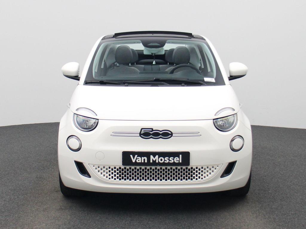 Fiat 500C 500e 42 kWh Icon, Auto's, 4 zetels, Stof, Cabriolet, Wit