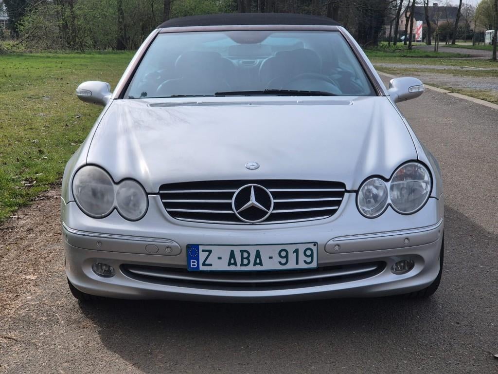 Mercedes CLK 200 COMPRESSOR AUTOMAAT AVANTGARDE - 156d km!, Autos, Mercedes-Benz, Cuir, Argent ou Gris, Achat, Entreprise