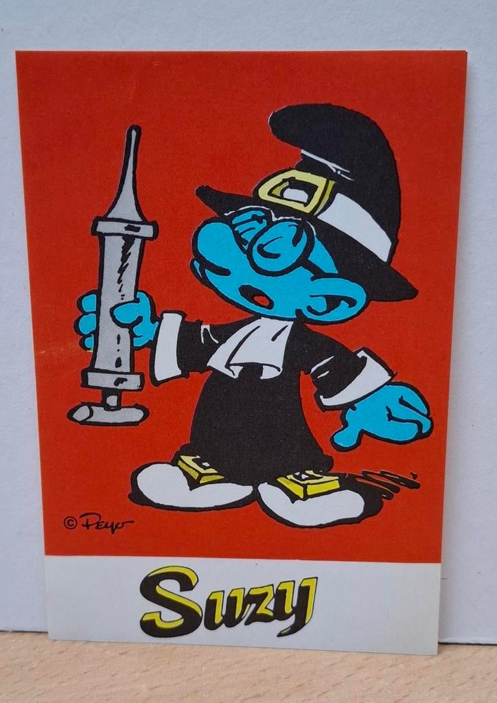 Autocollant Schtroumpf. Gaufres Suzy, Enlèvement ou Envoi