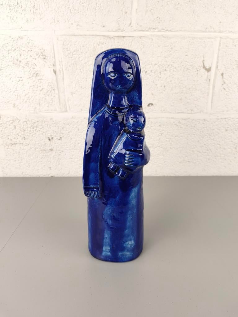 Vintage keramiek Mariabeeld JF. Belarti, Antiek en Kunst, Antiek | Religieuze voorwerpen, Ophalen of Verzenden