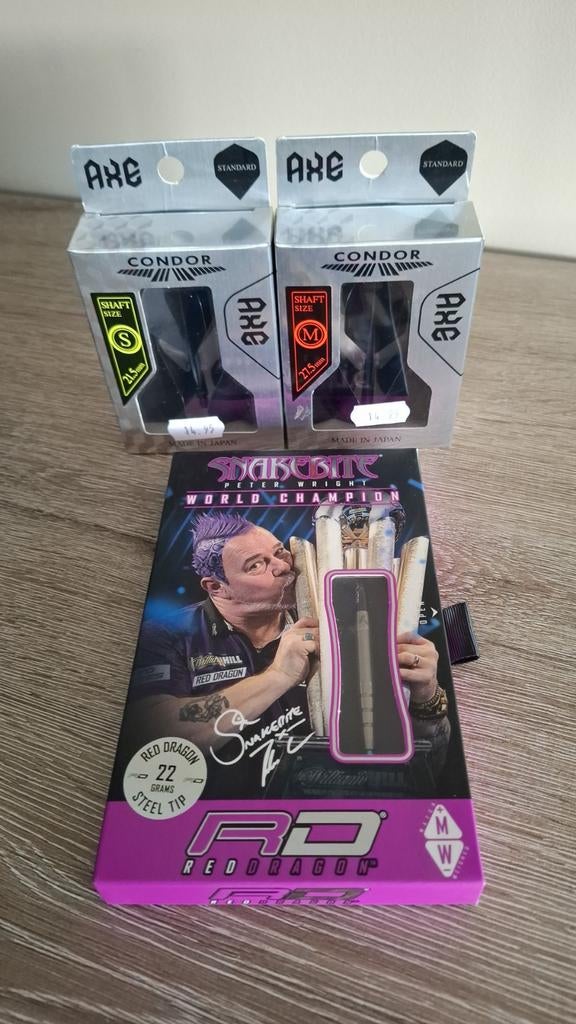 Dartspijlen Peter Wright 22gr, Sport en Fitness, Darts, Ophalen of Verzenden, Shafts