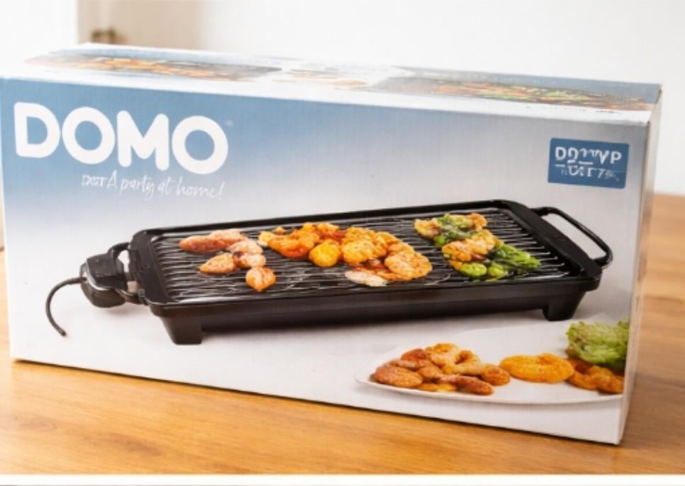 Plancha DOMO neuve 1800W – jamais utilisée (Anderlecht), Electroménager, Plaques de gril, Enlèvement, Neuf, Gril de table