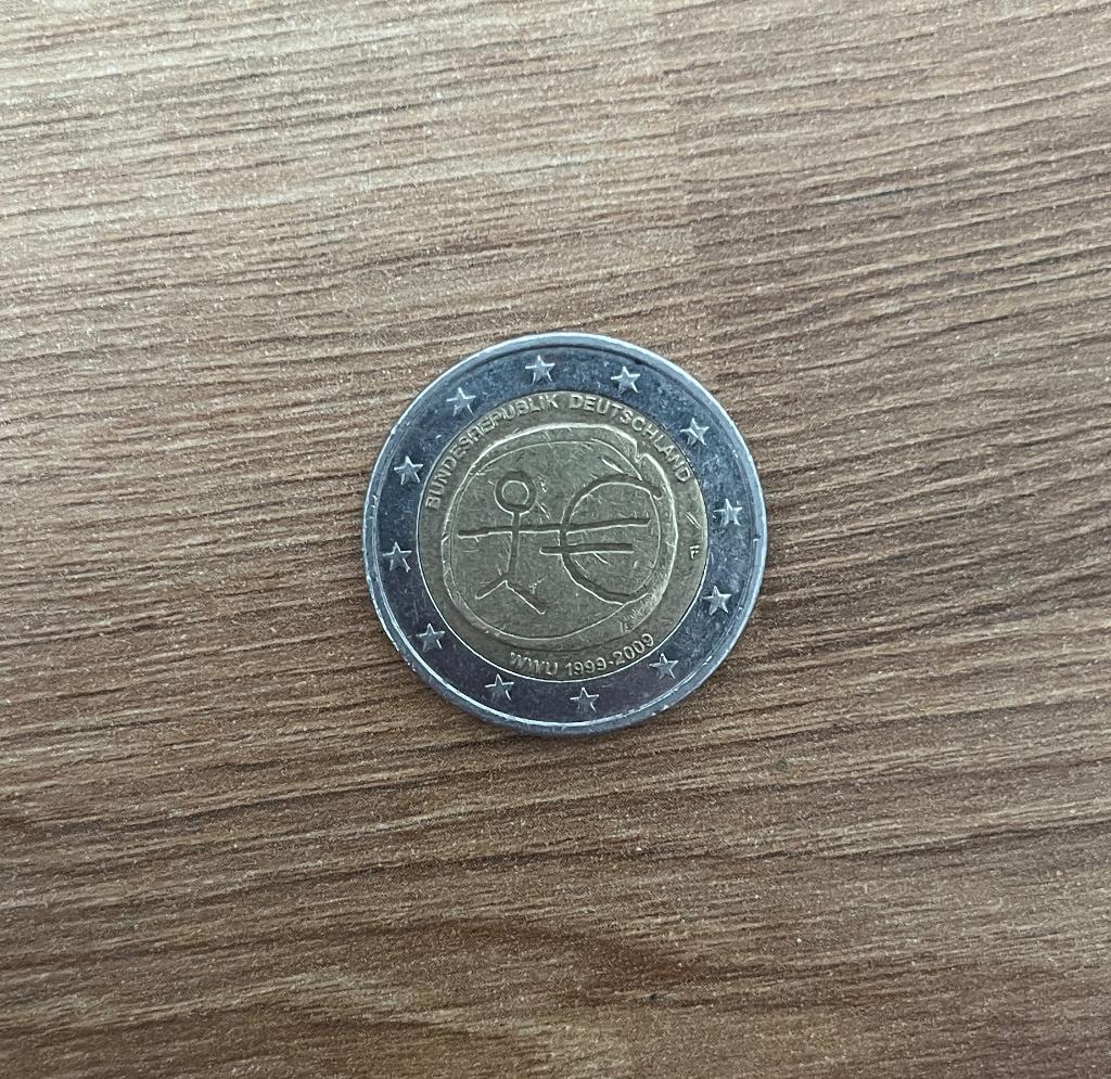 €2 Duitsland EMU-herdenkingsmunt 2009, Ophalen of Verzenden, Zo goed als nieuw