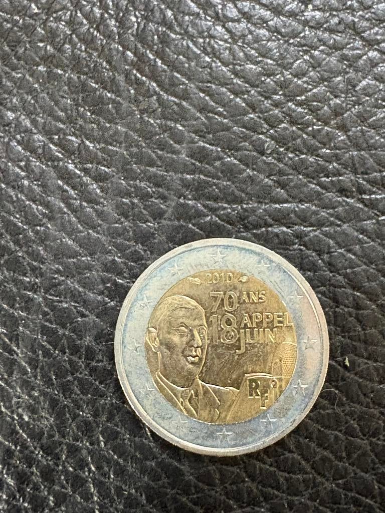 2 euros Charles de Gaulle 2010 - France, Enlèvement ou Envoi, France, 2 euros, Monnaie en vrac