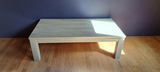 Salontafel lichte eik, rechthoekig, 100 à 150 cm, Moins de 50 cm, Comme neuf, Enlèvement