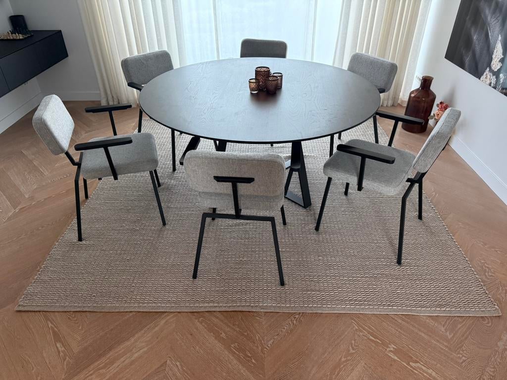 Bolia vloerkleed 300x300, Ophalen, Beige, Vierkant, 200 cm of meer