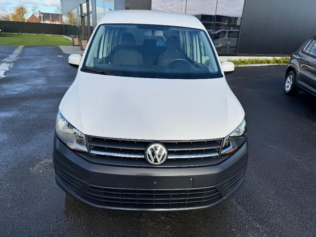 Volkswagen Caddy 5pl 1.4 benzine 1st eigenaar ohboek, Voorwielaandrijving, 4 cilinders, Wit, 5 deurs