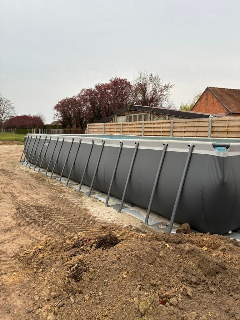 Intex zwembad, Jardin & Terrasse, Piscines, 300 cm ou plus, Comme neuf, Enlèvement, Rectangulaire