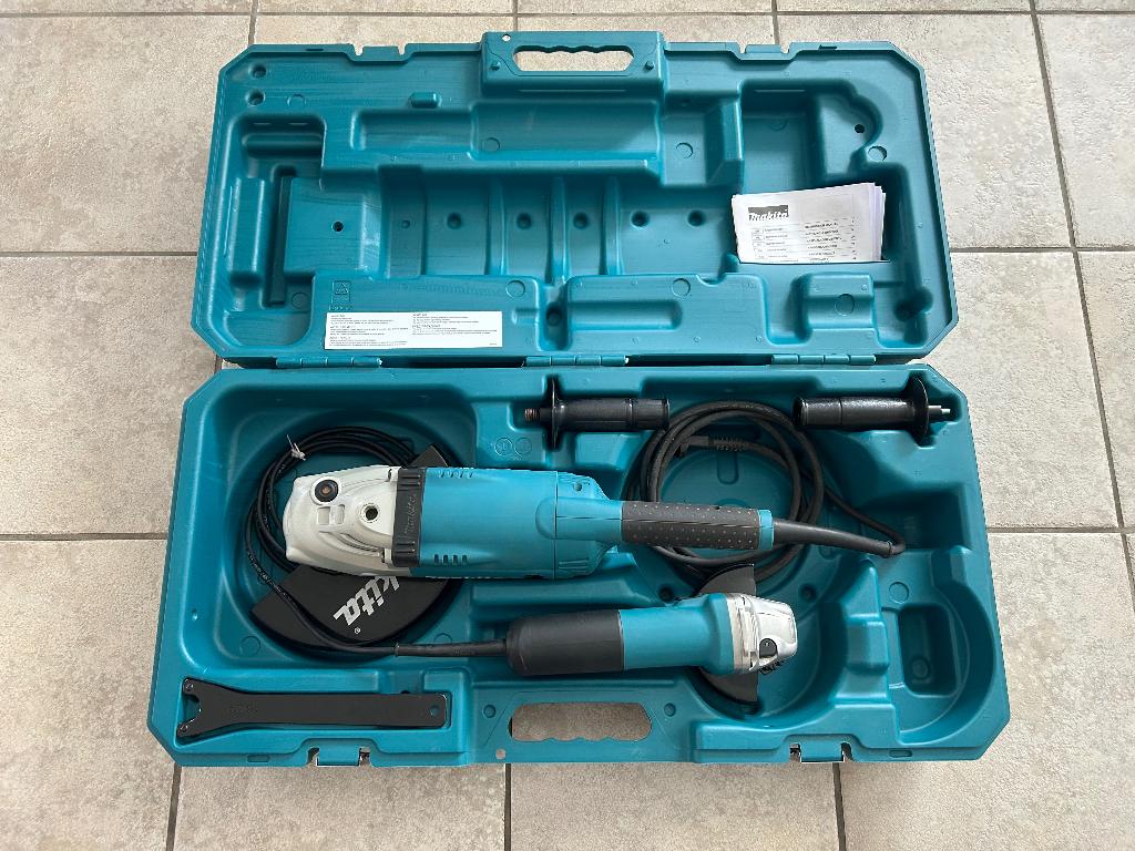 Makita DK0053G Haakse slijper set in koffer, Ophalen, Nieuw, 1000 watt of meer, Haakse handslijpmachine