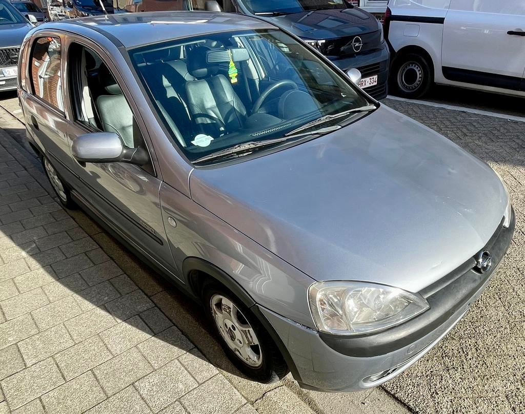 Opel Corsa 1.2 Automat Gekeurd v.vk., Autos, Opel, Cuir, Argent ou Gris, Achat, Noir