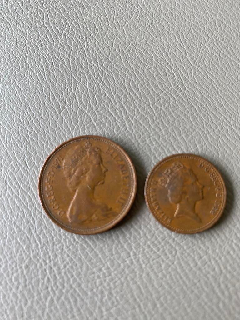 Verzamelmunten 2 en 1 pence, Ophalen, Overige landen, 2 cent, Losse munt