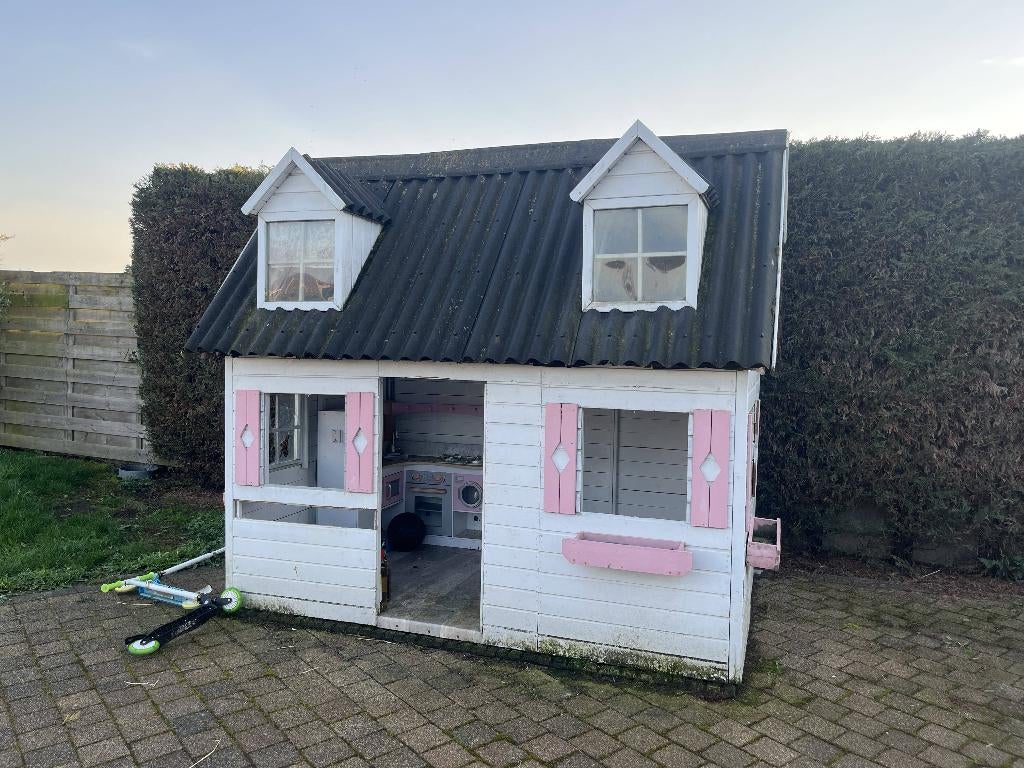 Speelhuisje, Kinderen en Baby's, Speelgoed | Buiten | Speelhuisjes, Ophalen, Gebruikt, Hout