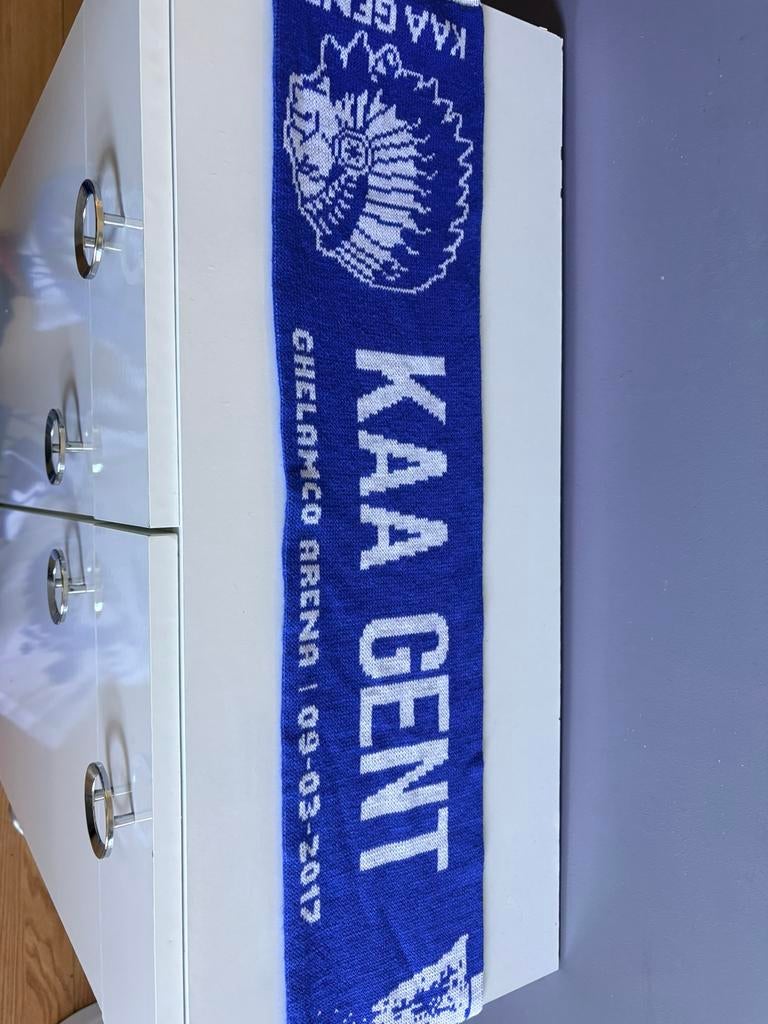 Écharpe officielle KAA GENT - KRC GENK, Enlèvement, Neuf, Fanion ou Écharpe