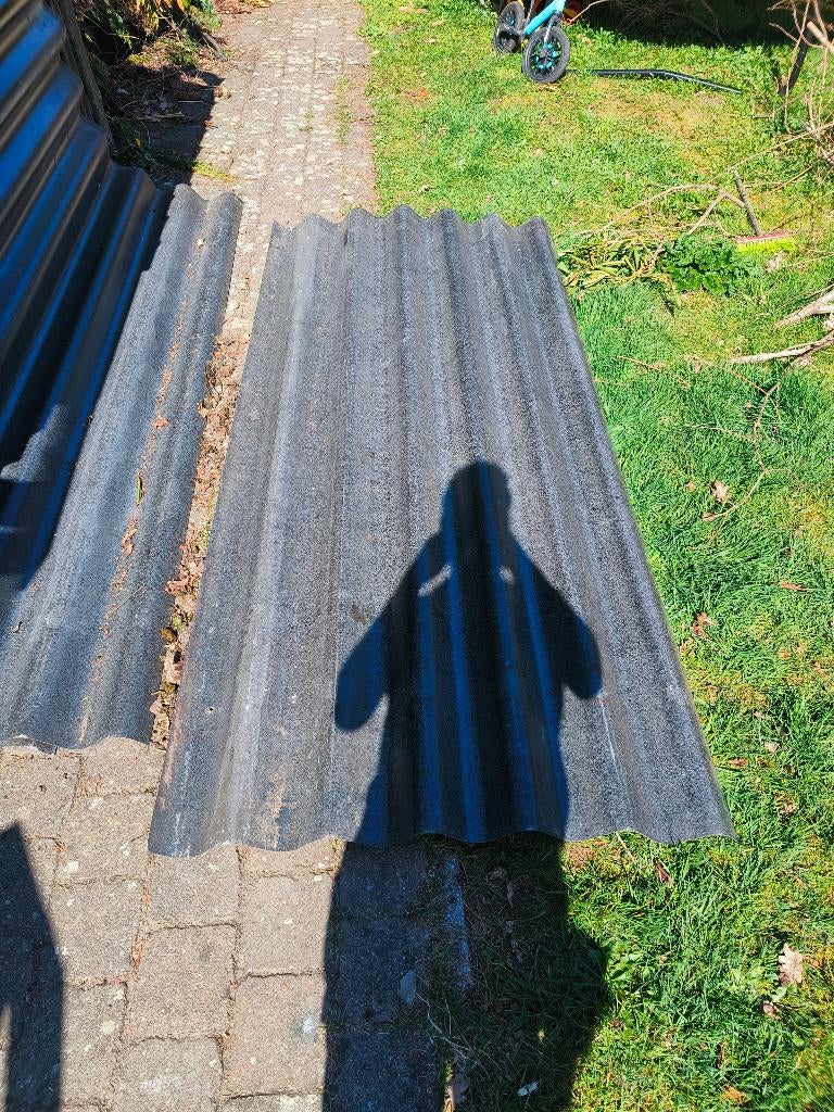 Polyester golfplaten, Ophalen, Gebruikt, Overige materialen