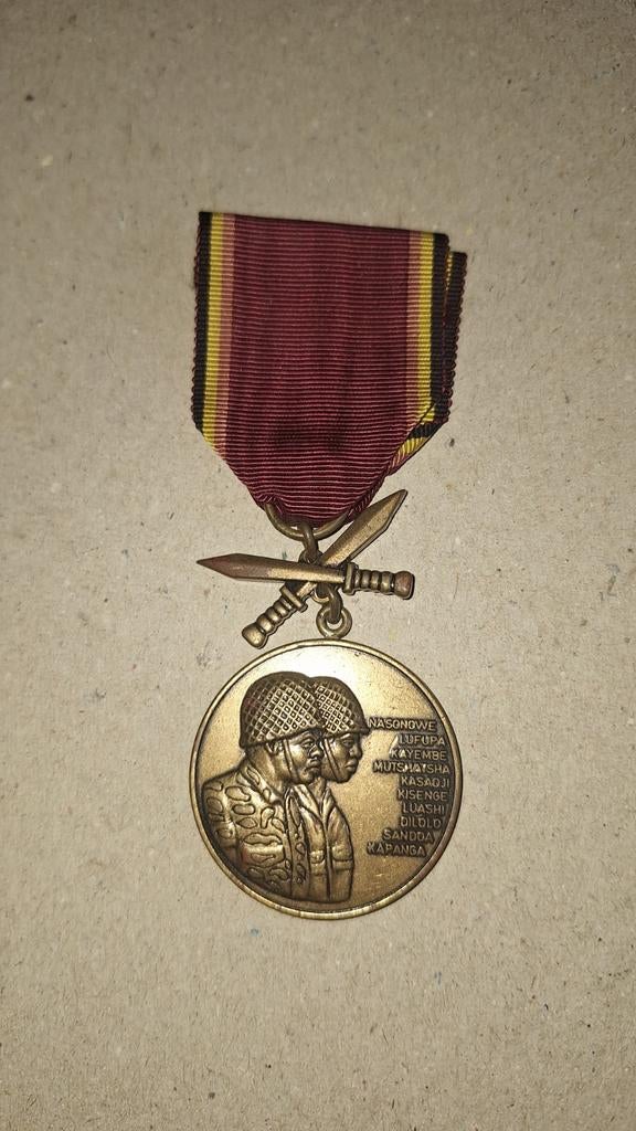 Medaille des opérations du Shaba Zaïre 1977, Collections, Objets militaires | Général, Enlèvement ou Envoi