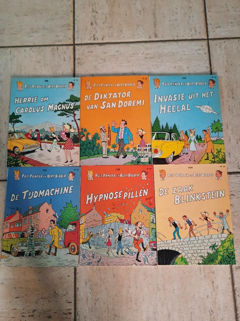 Strip Piet Pienter en Bert Bibber, Boeken, Stripverhalen, Meerdere stripboeken, Ophalen, Zo goed als nieuw, POM