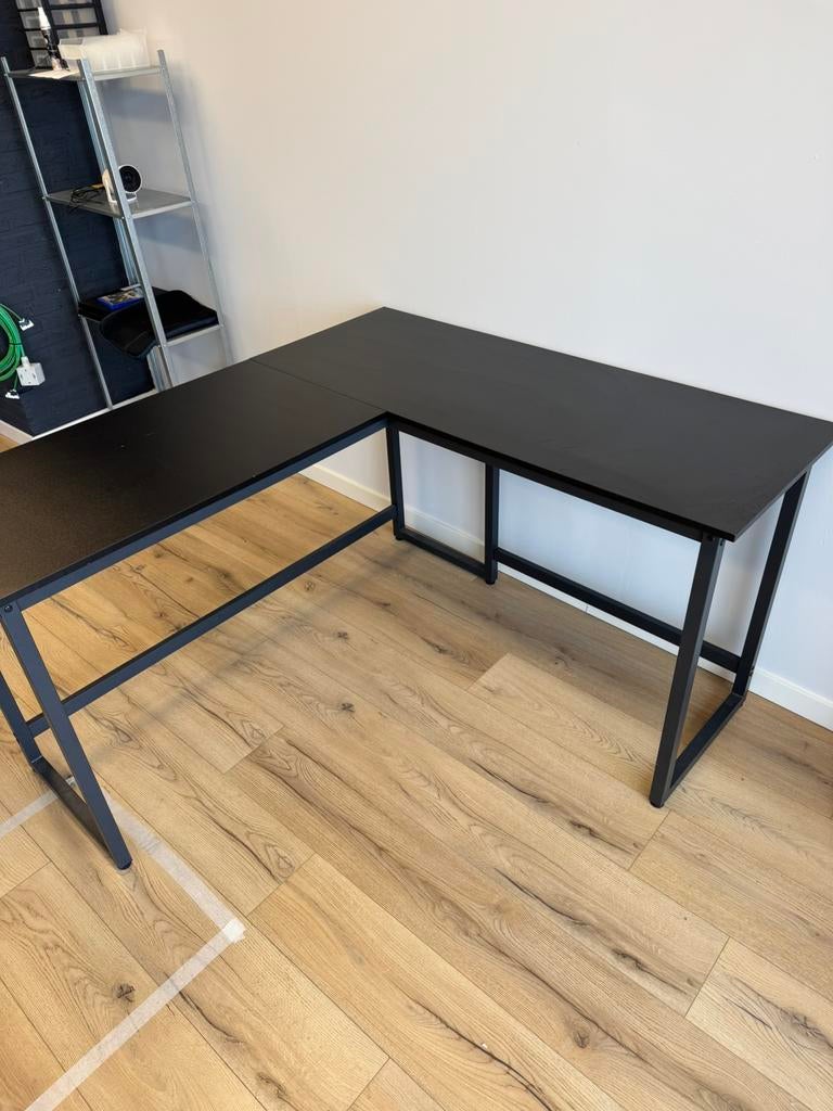 Bureau noir 140x130x50, Maison & Meubles, Bureaux, Enlèvement, Comme neuf