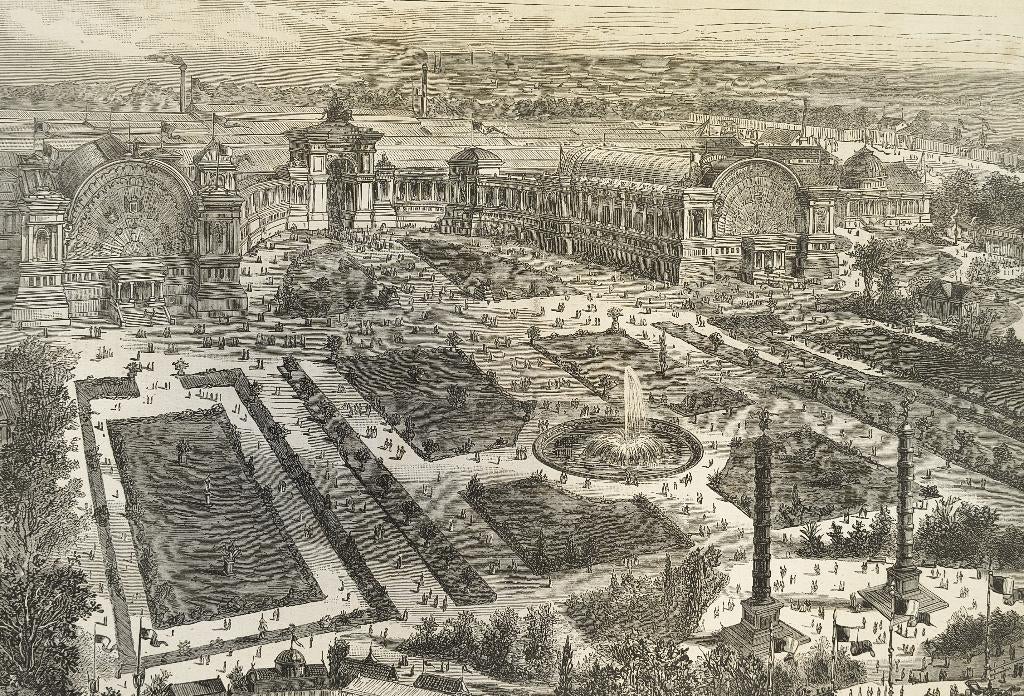 Parc du Cinquantenaire (Parc du Cinquantenaire) - 1880, Enlèvement ou Envoi, Gravure