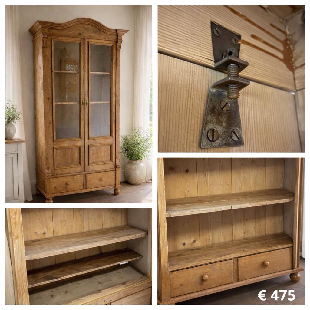 Karaktervolle geleefde Oud Grenen buffetkast..Prachtkoopje, Antiek en Kunst, Ophalen