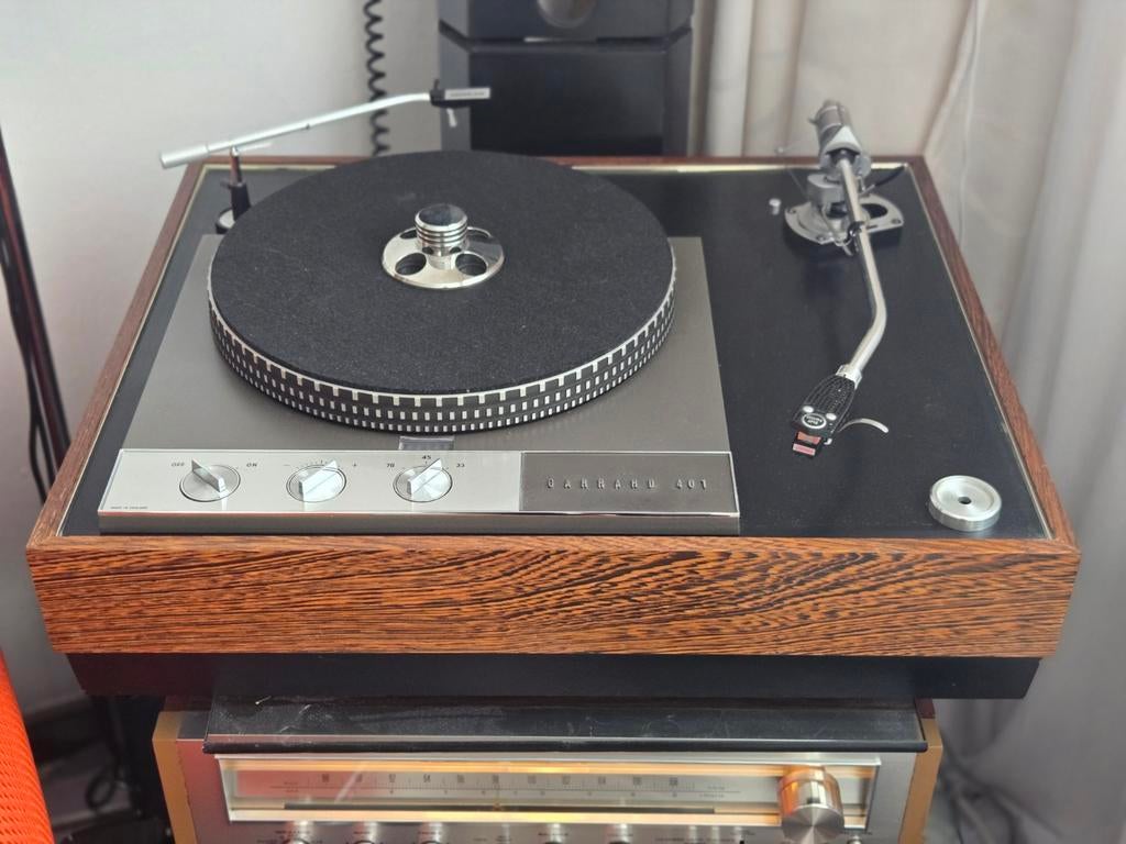 Garrard 401 bj 1966 sme3012 tonearm shure element, Audio, Tv en Foto, Platenspelers, Verzenden